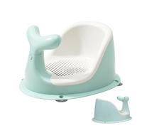 Baby Bath Seat, Detachable Showers Chair, Non-Slip Toddler Bathing Support, Secure Sit-Up Chairs Infant, Easy Clean with Backrest, (0-24 Months, Blue), For Home Tub or Babies Shower Time