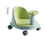 Baby Bath Seat, Ergonomic Bath Support, Non-Slip with Wheels, Sturdy Comfortable Shower Accessory for Home Use, Assisted Sitting Safety Kids, Boys, Girls in Bathroom