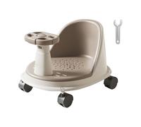 Baby Bath Seat, Ergonomic Support Chair, 14.96x11.81x7.09 Inches Non Slip Wheel Base, Comfortable Shower Accessories for Home Assisted Sitting Girl Safety Kids Boy Bathroom Time