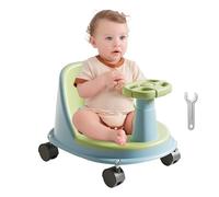 Baby Bath Seat, Ergonomic Support Chair, 14.96x11.81x7.09 Inches Non Slip Wheel Base, Comfortable Shower Accessories for Home Assisted Sitting Girl Safety Kids Boy Bathroom Time