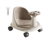 Baby Bath Seat, Sit Up Shower Chair with Wheels, Non Slip Support for Safe Assisted Bathing, Comfortable Bathroom Safety Accessory for Girl, Boy, Home, Kids, Tub Time, Daily Wash