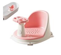 Baby Bath Seat, Stable Tub Support, 11.81x14.96in Comfortable Non-Slip Design, Easy Drainage Feature, Portable Bathing Support Babies for Home, Travel & Pool Use