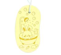Baby Bath Sponge - 76 x 0,98 pouces Soft Absorbent Scrubber for New Born, Gentle Baby Shower Loofah with Fast Absorption, Skin Cleaner for Toddler, Boys, Girls, Pink, Blue, Green and Yellow