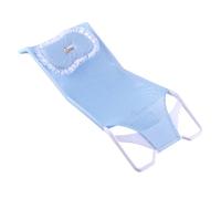 Baby Bath Support Net, Soft Shower Seat Pad, 58x28x4.2cm/22.83x11.02x1.65 Inches Ergonomic Bathing Rack, Adjustable Mesh Cradle, 0-6 Months Pink, for Girl Toddler Bathroom