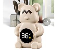 Baby Bath Temperature Sensor, Floating Bear Thermometer, Digital Water Monitor, Heat Sensitive Display, Safe Bpa Material, for Tub, Pool, Spa, Shower, 5.51x3.94x1.97 Inches