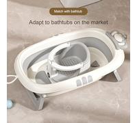 Baby Bath Tub, Anti-Slip Sitting Chair, Temperature Sensor Safety, Ichildren’s Shower Assistance, Perfect for Home, Travel, Housewarmings, and Birthdays 12.99 inches