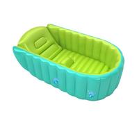 Baby Bath Tub, Inflatable Shower Basin with Pump, Thick Anti Slip Design, Foldable Hip Support, Babies Necessities for 0-5 Years Old Kids, for Travel, 90x55x30cm