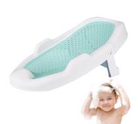 Baby Bather Hrewable Baby Lounger 0-24 mois avec un trou de drain baignoire du nourrisson quotidien portable bébé baignoire baignoire résistante à la baignoire pliable pour les nouveau-nés verts, bai