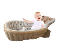 Baby Bathtub, Adjustable Toddler Bath Seat, Kids Shower Chair, Foldable Wash Tub and Shower Support for Camping, Beach, Travel, Outdoor Bathing, Home Use, 35.43x21.65 inches