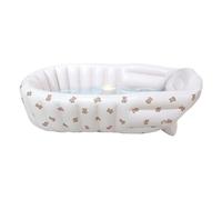 Baby Bathtub, Portable Blow-Up Bath, Foldable Ergonomic Seat Design with Compact Inflatable Pool, Bathing Accessory for Sink, Outdoor, Summer Water Play, Beach, 35.43x21.65 inches