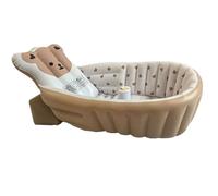 Baby Bathtub, Wash Tub, Gentle Support Space Saving Easy Storage Lightweight Design Comfortable Base Cute Design Portable Comfort, Shower Bathtub for Camping, Beach, Travel, Outdoor