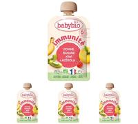 Baby Bio Immunité Pomme Banane Kiwi (Lot de 4)