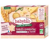 Babybio Sablés Emmental de Franche-Comté Thym - 72g