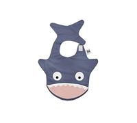Baby Bites Original - Bavoir imperméable Requin Bleu Ardoise