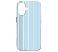 Baby Blue Stripes Thin Vertical Lines Retro Aesthetic Coque pour iPhone 17
