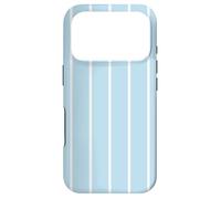 Baby Blue Stripes Thin Vertical Lines Retro Aesthetic Coque pour iPhone 17 Pro