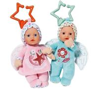 Baby Born - 2 Poupées chiffons Anges - 18cm - Peut se fixer - Hochet intégré - Tout doux - A partir de 0 mois