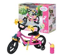 BABY born 830024 Vélo pour Poupée de 43 cm - pour les Petites Mains, Jeu Créatif Suscite l'Empathie et Développe les Aptitudes Sociales, pour les Petits de 3 ans et +, Doté d'une Gourde