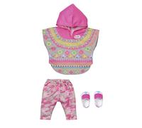 BABY born Tenue Deluxe Poncho Élégant 830161 pour poupée 43cm – Poncho, Pantalon, Chaussures – 3+