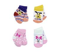 BABY born Assorted Socks 43cm Set of 2 - For Toddlers 3 Years and Up - Easy for Small Hands - Includes Socks in Two Styles