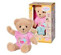 BABY born Bär pink, Teddy Kuscheltier mit pinkem Strampler und beweglichen Armen