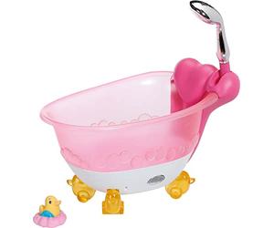 BABY born Baignoire - Jouet pour Enfants avec 1 Coussin en Forme de Cœur - pour les Petits Mains, Jeu Créatif Suscite l’Empathie et les Aptitudes Sociales, 3 ans et + Contient 1 Canard en Caoutchouc