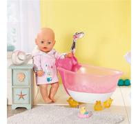 BABY born Baignoire - Jouet pour Enfants avec 1 Coussin en Forme de Cœur - pour les Petits Mains, Jeu Créatif Suscite l’Empathie et les Aptitudes Sociales, 3 ans et + Contient 1 Canard en Caoutchouc