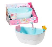 BABY born Bath Bañera - Accesorios de alta calidad para muñecas de 36 y 43cm con efectos de luz/sonido - Incluye cojín y patito - Funciona con pilas - para niños a partir de 3 años - 835784