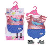 ZAPF Creation BABY born Bath Pyjama bleu avec chaussures 43cm, Accessoires de poupée