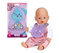 Baby Born Bavoir Pin-Play - Vêtement avec épingles décoratives - pour poupées 43 cm - Accessoires de Haute qualité en Plastique