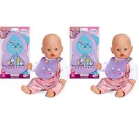 BABY born Bavoir Pin-Play - Vêtement avec épingles décoratives - pour poupées 43 cm - Accessoires de Haute qualité en Plastique (Lot de 2)