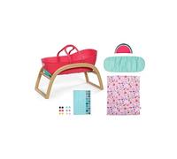 BABY born Berceau 3 en 1 Pinplay – Lit et couffin avec couverture et oreiller – Multicolore