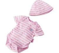 BABY BORN BODY ROSE ET BLANC AVEC BONNET - 1001 - HABIT POUPEE - 43 CM - ZAPF