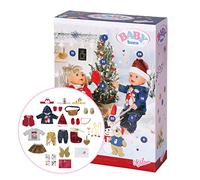 Baby Born Calendrier de l'Avent 832844-24 vêtements & Accessoires de Haute qualité pour Les poupées Qui mesurent jusqu'à 43 cm - avec 1 Pull, 1 Chapeau, des Bottes, Leggings & +, dès 3 Ans