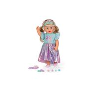 Baby Born Carla Poupée de Style sirène 43 cm avec Cheveux blonds de qualité supérieure avec mèches et articulations du Genou Mobiles pour se Tenir Debout, pour Enfants à partir de 4 Ans, Accessoires