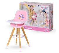 BABY born Chaise Haute Accessoire - pour des Jeux Imaginatifs avec la Poupée - Dotée d'un Siège Confortable, d'une Table Robuste pour Manger et Jouer dessus - pour les enfants Âgés de 3 ans et +