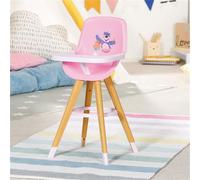 BABY born Chaise Haute Accessoire - pour des Jeux Imaginatifs avec la Poupée - Dotée d'un Siège Confortable, d'une Table Robuste pour Manger et Jouer dessus - pour les enfants Âgés de 3 ans et +