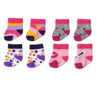 BABY born Chaussettes 836057 - Chaussettes pour poupées qui mesurent jusqu'à 43 cm - Disponibles en 2 styles assortis - Convient aux enfants dès 3 ans