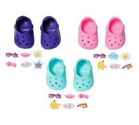 BABY born Chaussures avec broches 832837 - Chaussures avec broches pour poupées jusqu'à 43cm - Disponible en 4 couleurs assorties, 1 paire fournie - Convient aux enfants dès 3 ans