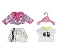 Zapf Creation – Tenue Baby Born City pour poupées de 43 cm – Veste, haut & jupe – 3 ans+