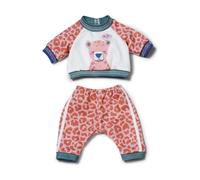 BABY born Survêtement Motif Jungle à Rabat - Sweat-shirt et pantalon léopard - Pour poupées 36 cm