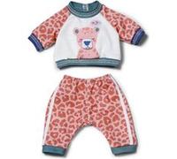 BABY born Survêtement Motif Jungle à Rabat - Sweat-shirt et pantalon léopard - Pour poupées 36 cm