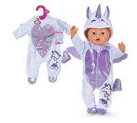 BABY born Combinaison Licorne - avec Capuche, Broderies & détails Scintillants - Accessoires pour poupées de Haute qualité - Vêtements adaptés aux poupées de 43 cm