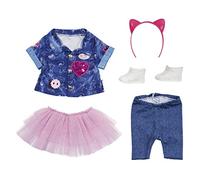 BABY born Deluxe Ensemble en Jean pour Poupée de 43 cm - pour les Petites Mains, Jeu Créatif Suscite l'Empathie et Améliore les Aptitudes Sociales, pour les Petits de 3 ans et +