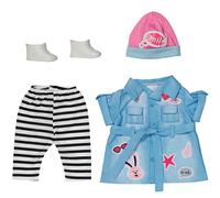 BABY born Ensemble robe en jean Deluxe pour poupée jusqu'à 43 cm – Robe, leggings, chapeau, chaussures