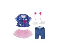 BABY born – Ensemble en jean Deluxe pour poupée 43 cm, pour petites mains, jeu créatif, 3 ans+