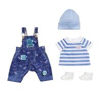 BABY born Deluxe Salopette 43 cm - Pour les Petites Mains, Jeu Créatif Suscite l'Empathie et Améliore les Aptitudes Sociales - Pour enfants de 3+ ans - Comprend un t-shirt, des baskets et plus