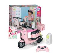 BABY born E-Scooter - Trottinette télécommandée avec Accessoires - Fonctionne avec des Piles - Convient à Toutes Les poupées 43cm
