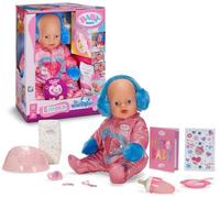 BABY born Emma Poupée Interactive en Combinaison Hiver, 43 cm, 10 Fonctions, avec Accessoires D'alimentation, Pot De Jerry et Couche, 3+
