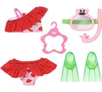 BABY born Ensemble de plongée avec Bikini, Lunettes de plongée et Palmes pour poupées de 43 cm, 836996 Zapf Creation